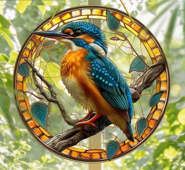 Raamhanger ijsvogel, Verzenden, Meerkleurig, Nieuw, Kunststof