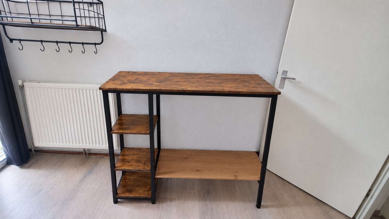 Bartafel met opbergplanken - Industrieel design, Ophalen, 25 tot 50 cm, Rechthoekig