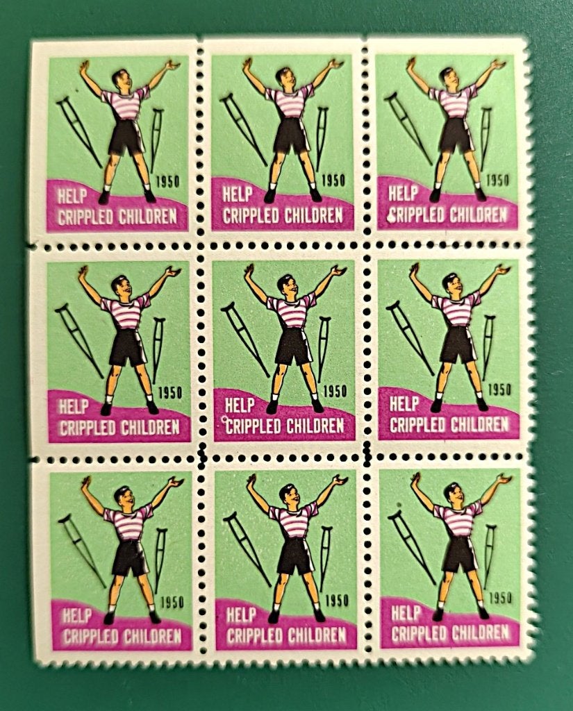 USA : sluitzegel veldeel help gehandicapt kind 1950 postfris, Verzenden, Overige thema's