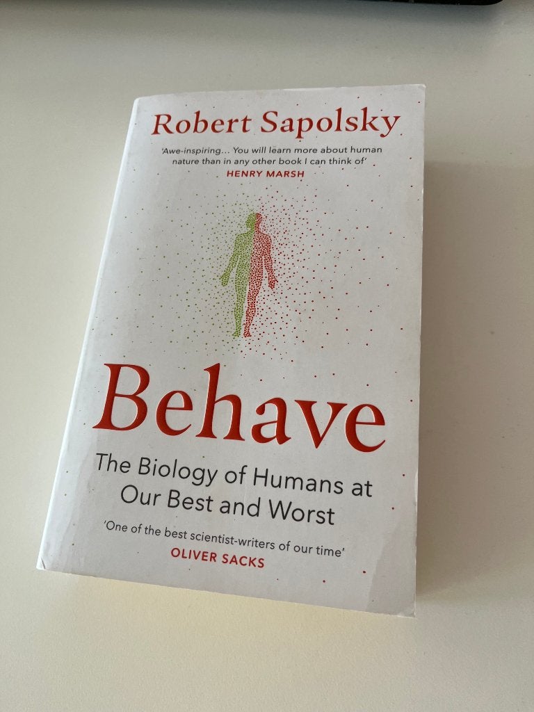Behave: The Biology of Humans at Our Best and Worst, Robert Sapolsky, Amerika, Ophalen, Gelezen