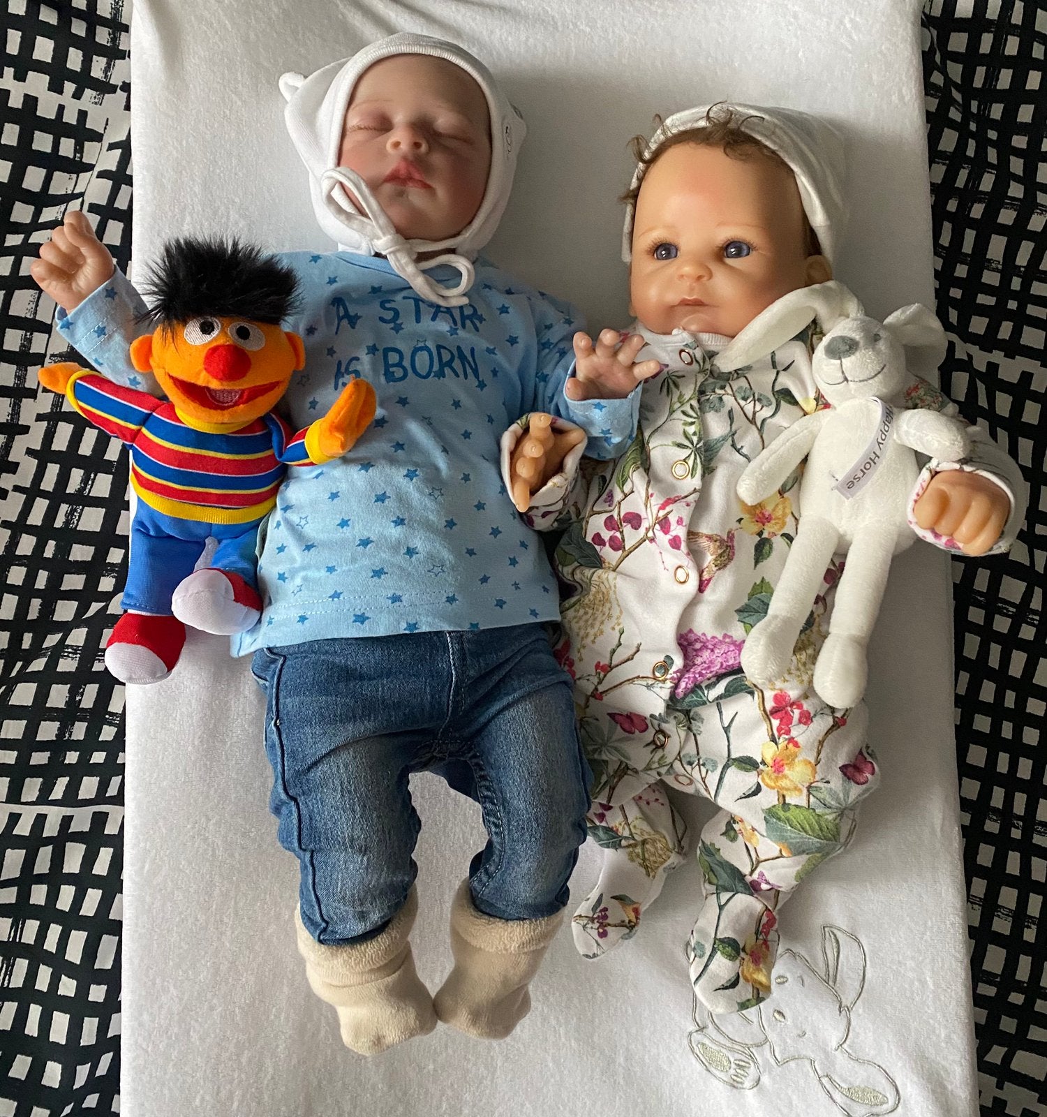 Leuke Reborn poppen samen € 100,-, Verzenden, Zo goed als nieuw, Pop, Levensecht of Reborn