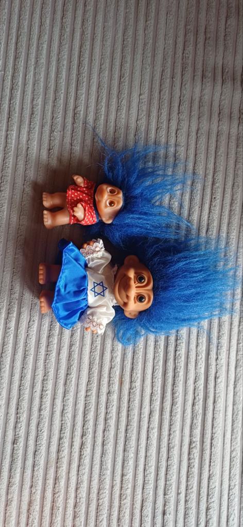 Vintage Troll Poppen Collectie - Diverse Maten en Kleuren, Ophalen of Verzenden