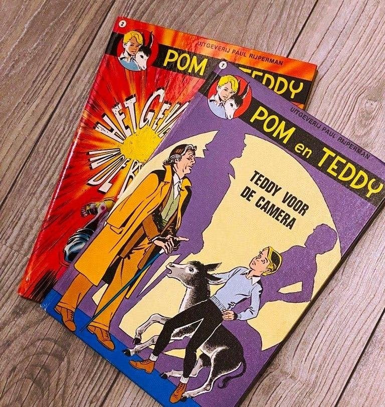 Pom & Teddy (Paul Rijperman) Hardcovers deel 1 en 2, Zo goed als nieuw, Meerdere stripboeken, François Craenhals, Ophalen of Verzenden