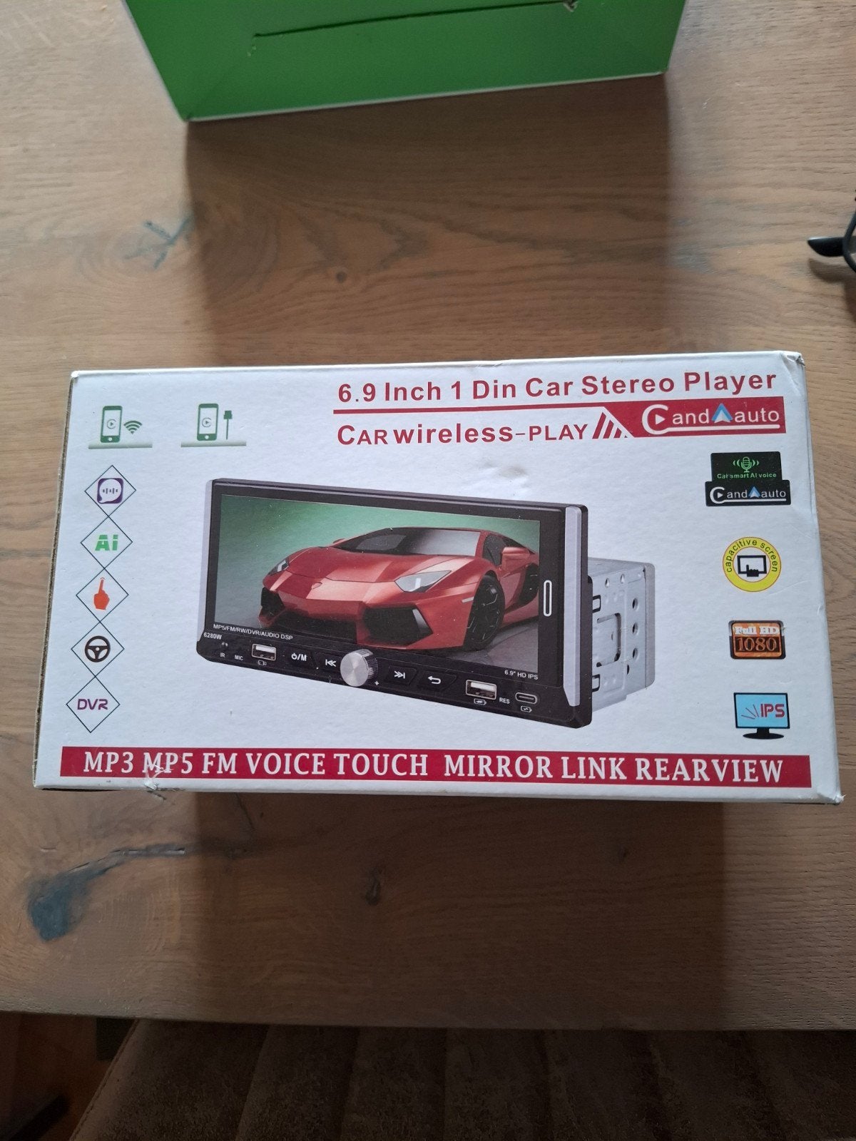 6.9 Inch 1 Din Auto Stereo Speler - CarWireless-Play, Ophalen, Nieuw