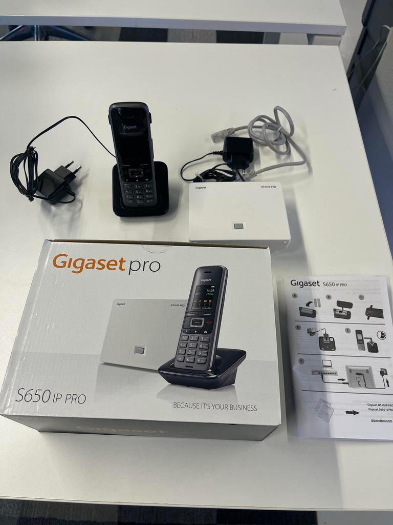 Gigaset S650 IP PRO DECT telefoon met N510 IP PRO basisstati, Ophalen of Verzenden, Gebruikt, 1 handset