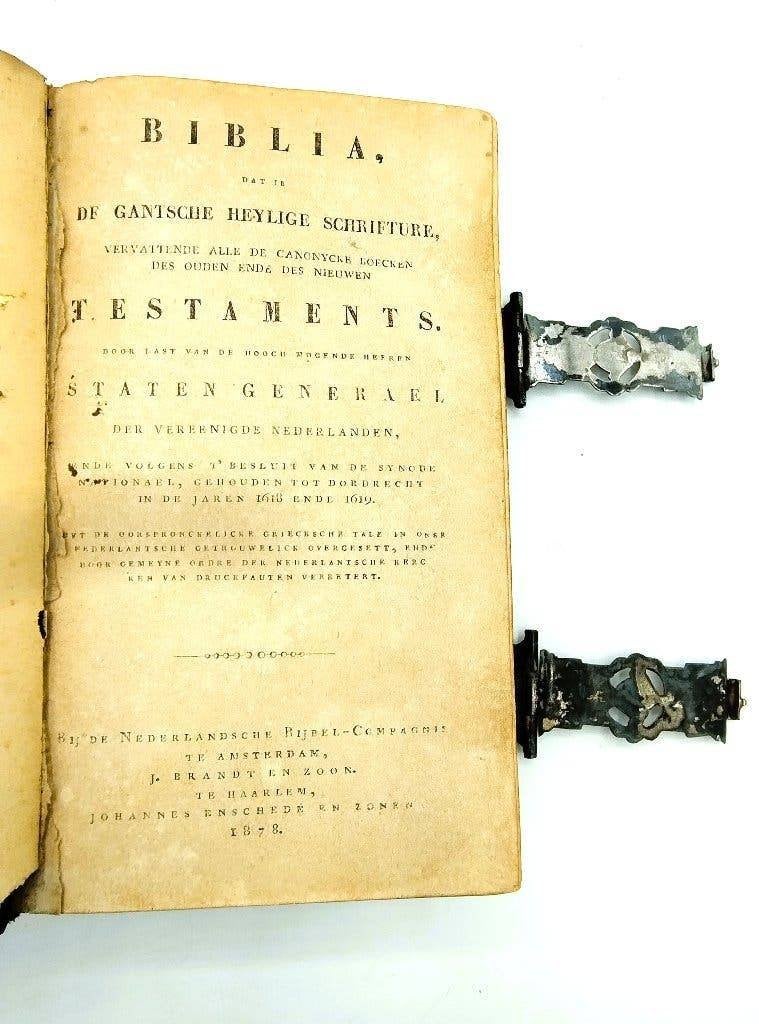 Bijbel met zilveren sloten, Weissich, Middelburg, 1822, Verzenden