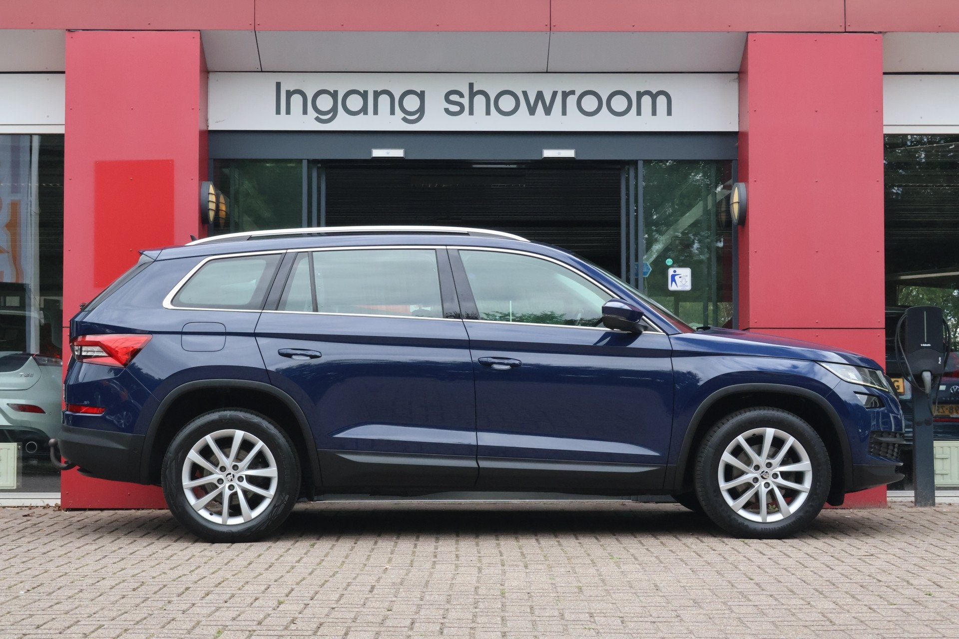 Skoda Kodiaq 1.4 TSI Style Business | Origineel NL | Trekhaa, Auto's, Voorwielaandrijving, Stof, 4 cilinders, Blauw