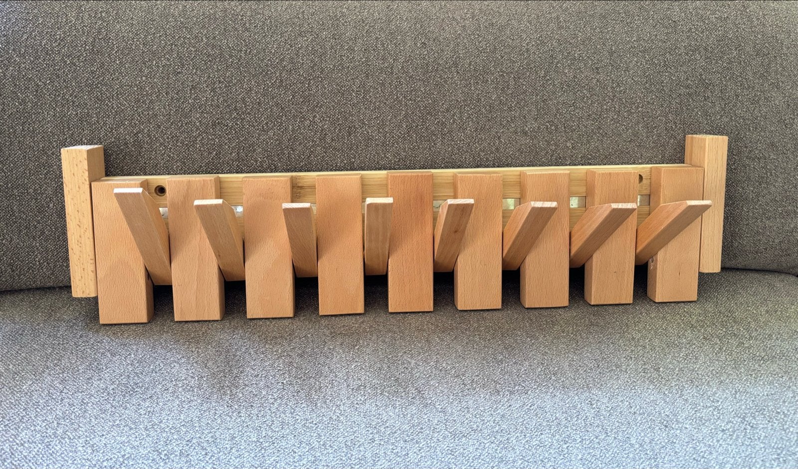 Houten Piano Kapstok - Inklapbare Haken, Wandkapstok, Nieuw, Ophalen of Verzenden, Minder dan 100 cm