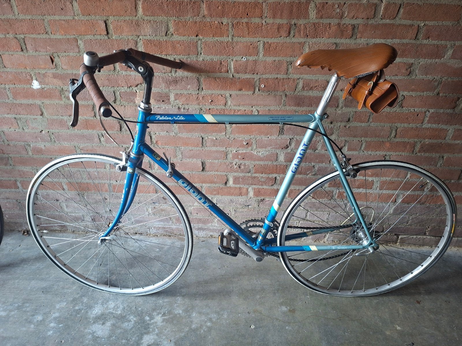 Giant Peloton Lite racefiets - Vintage blauw, Ophalen, Gebruikt, Giant, 10 tot 15 versnellingen