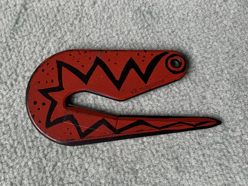 Artistieke Briefopener 9 x 4,5 cm Brieven Opener Hout '93, Ophalen of Verzenden, Zo goed als nieuw