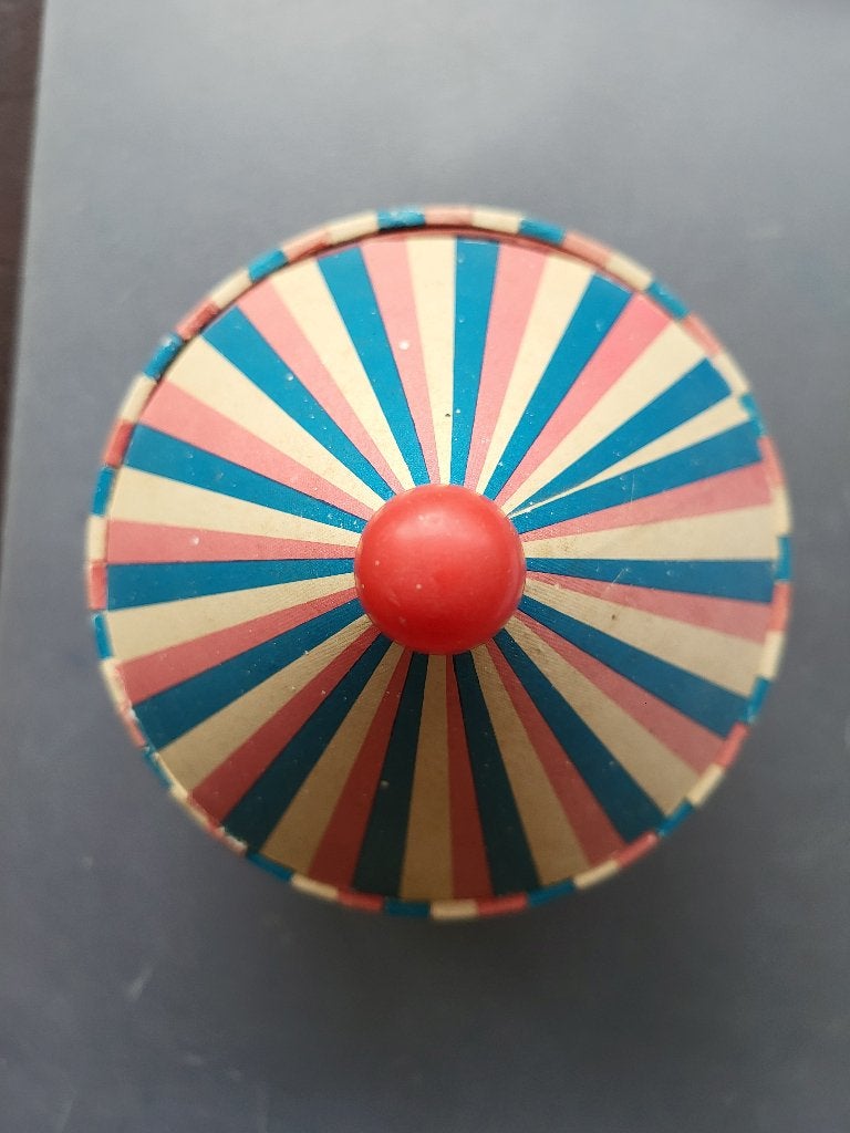 Kermis/ mooie kartonnen speeldoos., Ophalen of Verzenden, Gebruikt
