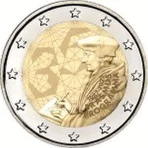2 Euro Letland 2022 UNC - 35 jaar Erasmus Programma, Postzegels en Munten, Verzenden, Overige landen, 2 euro, Losse munt