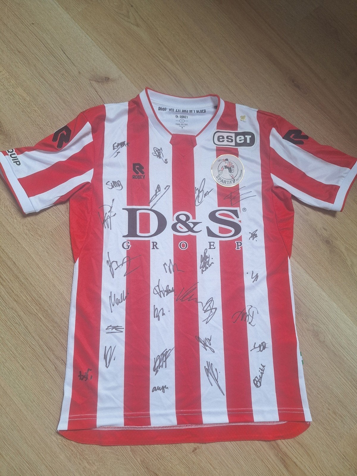 Gesigneerd Sparta Rotterdam Thuisshirt 2020-2021 Maat S, Verzamelen, Ophalen of Verzenden, Nieuw, Sparta, Shirt