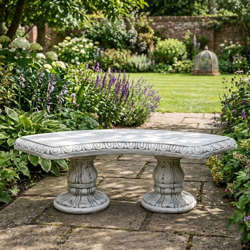 Tuinbank tuinbanken van beton half rond en recht model, Tuin en Terras, Tuinbeelden, Ophalen, Nieuw, Beton, Overige typen