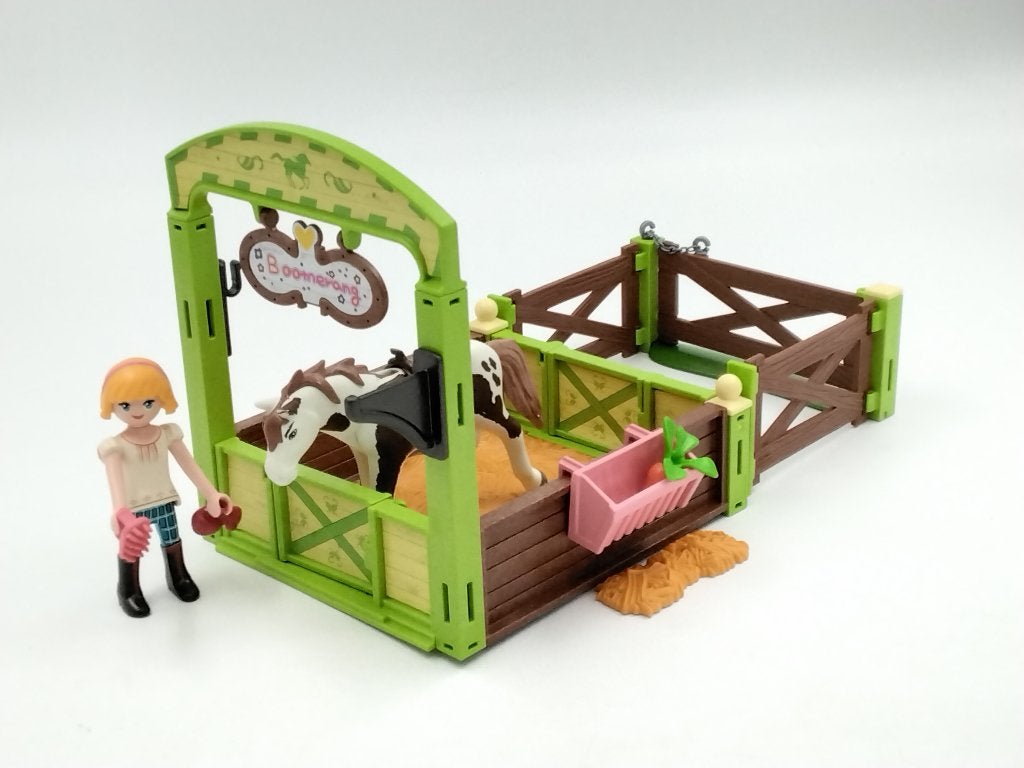 Playmobil Spirit Abigail & Boomerang met paardenbox 9480, Gebruikt, Complete set, Overige typen, Ophalen of Verzenden