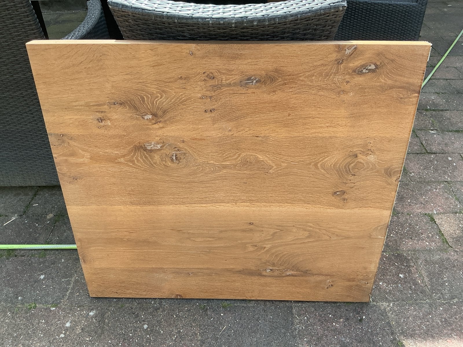 Massief Eiken Tafelblad , paneel - Zo goed als nieuw, 50 tot 100 cm, Eikenhout, Ophalen of Verzenden, Zo goed als nieuw