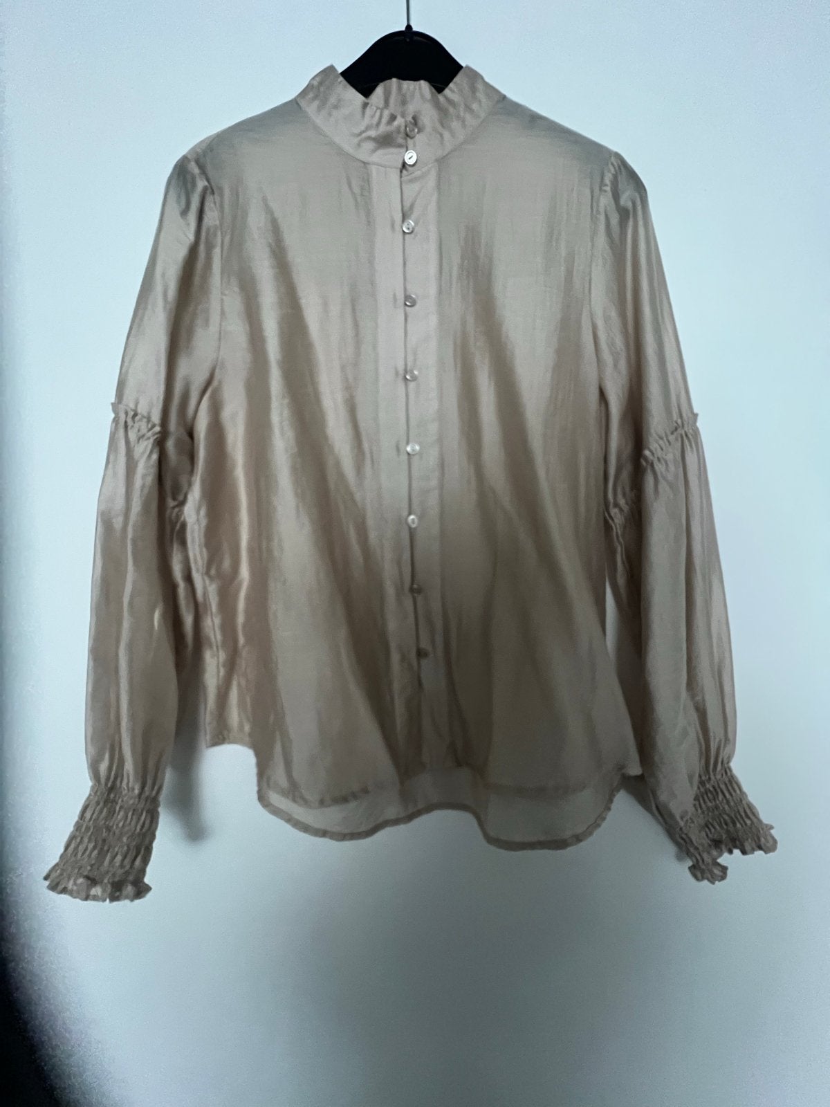 Msch Copenhagen blouse zgan, Verzenden, Zo goed als nieuw, Maat 36 (S), Beige