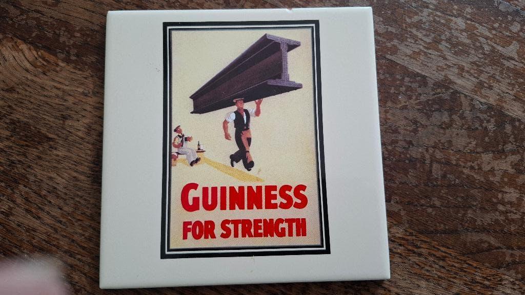 Guinness tegeltje 15 x 15 cm, Ophalen of Verzenden, Zo goed als nieuw, Overige merken