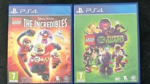 The Incredibles & DC super Villains PS4 games! CADEAUTIP!, Avontuur en Actie, Verzenden, 1 speler, Zo goed als nieuw