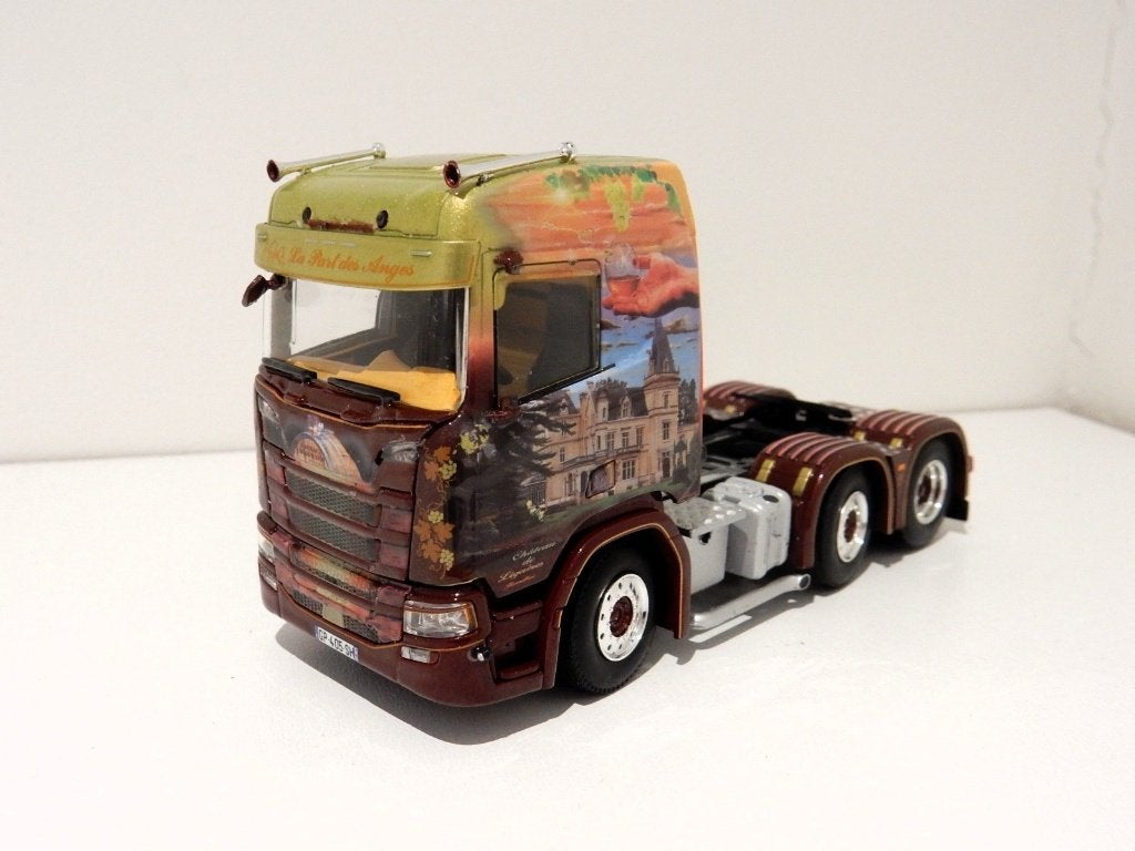 WSI Scania NG STC "La Part des Anges" B-keus 1/50, Hobby en Vrije tijd, Modelauto's | 1:50, Ophalen of Verzenden, Gebruikt, Bus of Vrachtwagen