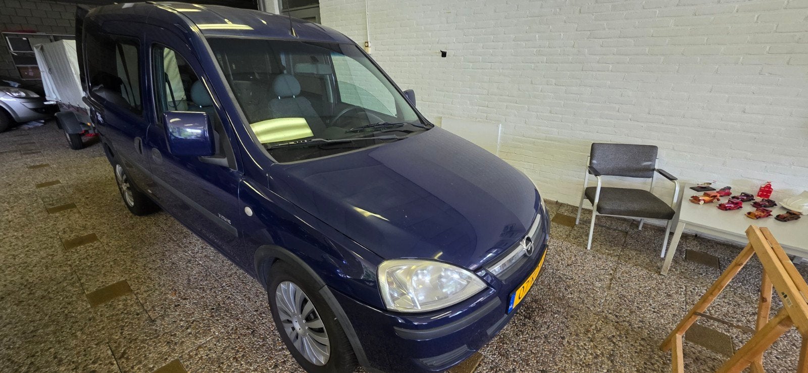 Opel Combo 1.4 Tour 2005 Blauw (invalide-vervoer), Auto's, Voorwielaandrijving, Stof, 1165 kg, Blauw