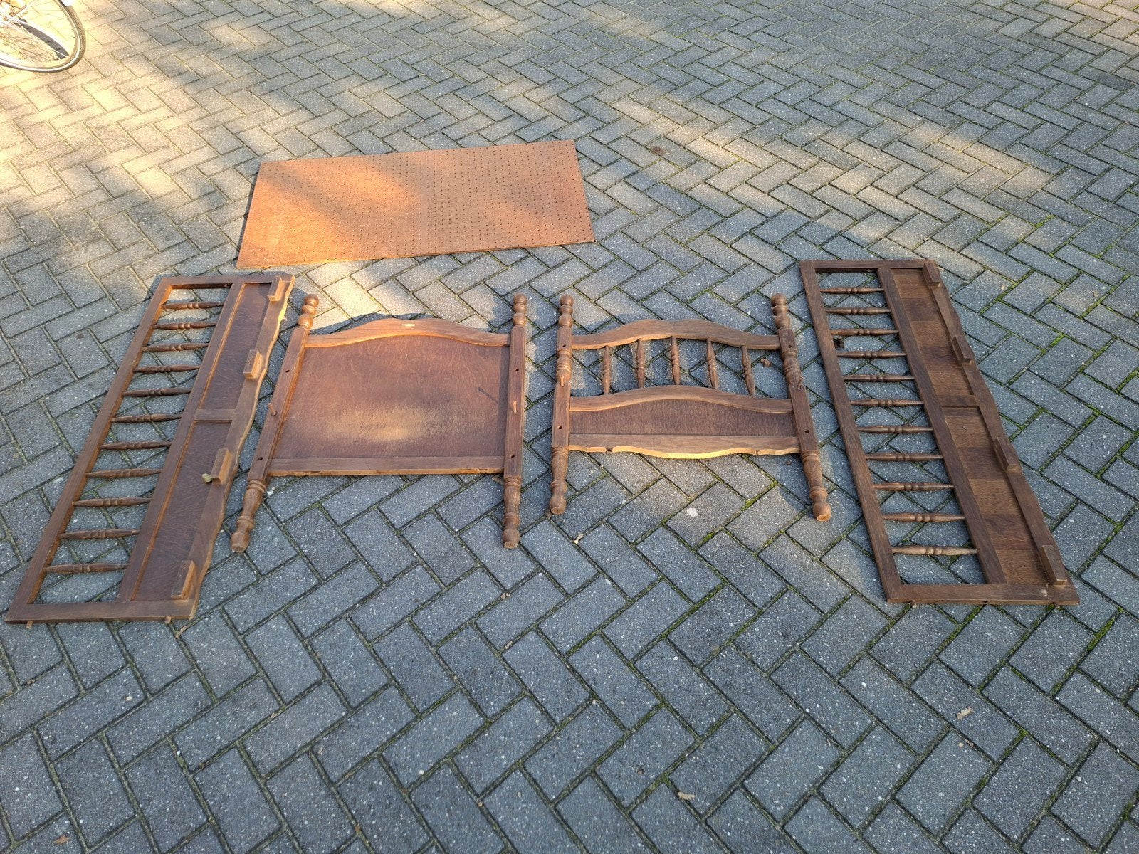 Vintage Kinderledikant Jaren '70 - Hout, Huis en Inrichting, Ophalen, Gebruikt, Vintage, Jaren '70, Retro, Eenpersoons