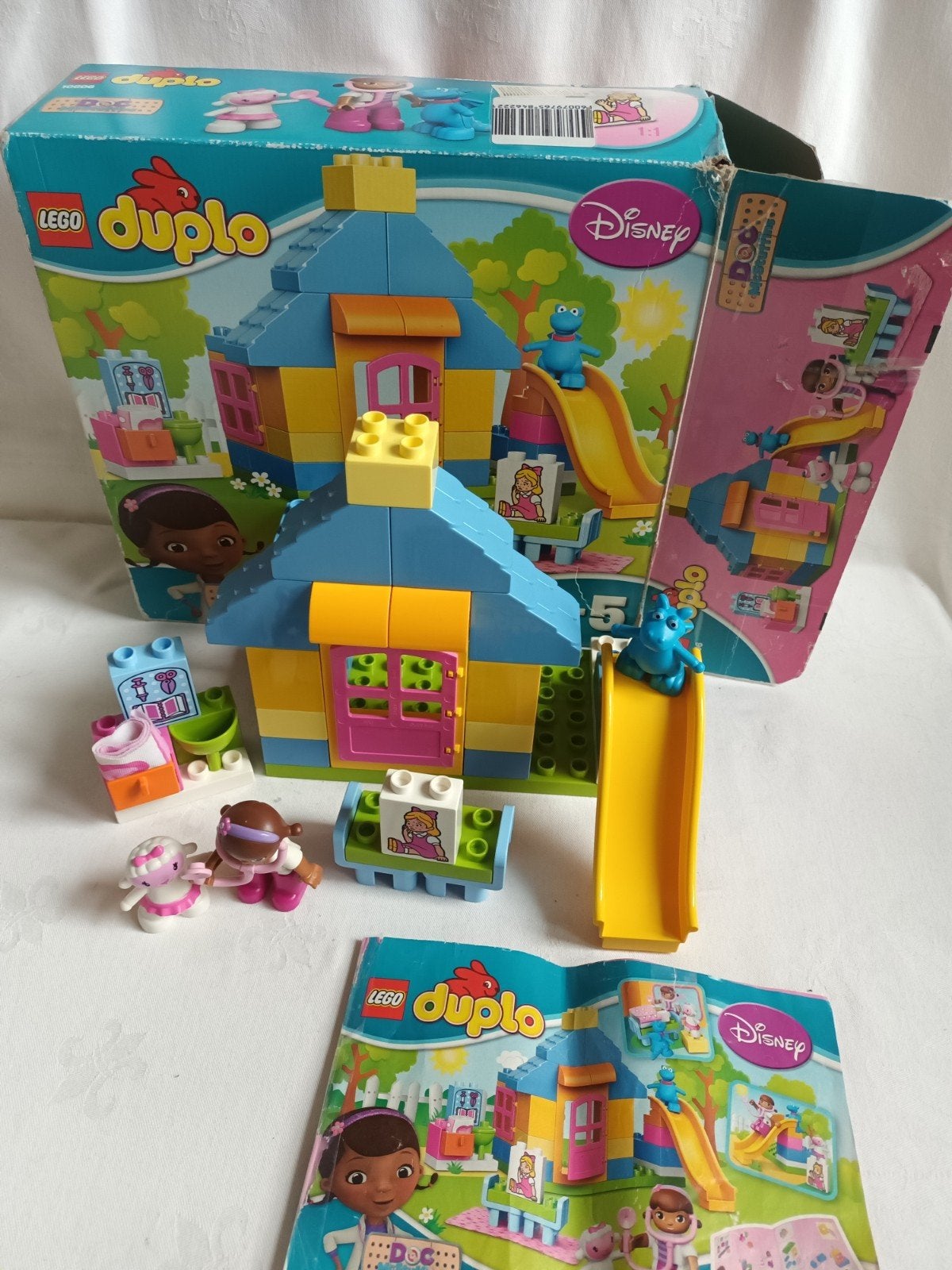 Duplo Disney set 10606 Doc McStuffins Tuinkliniek met doos, Kinderen en Baby's, Inclusief doos, Ophalen of Verzenden, Zo goed als nieuw