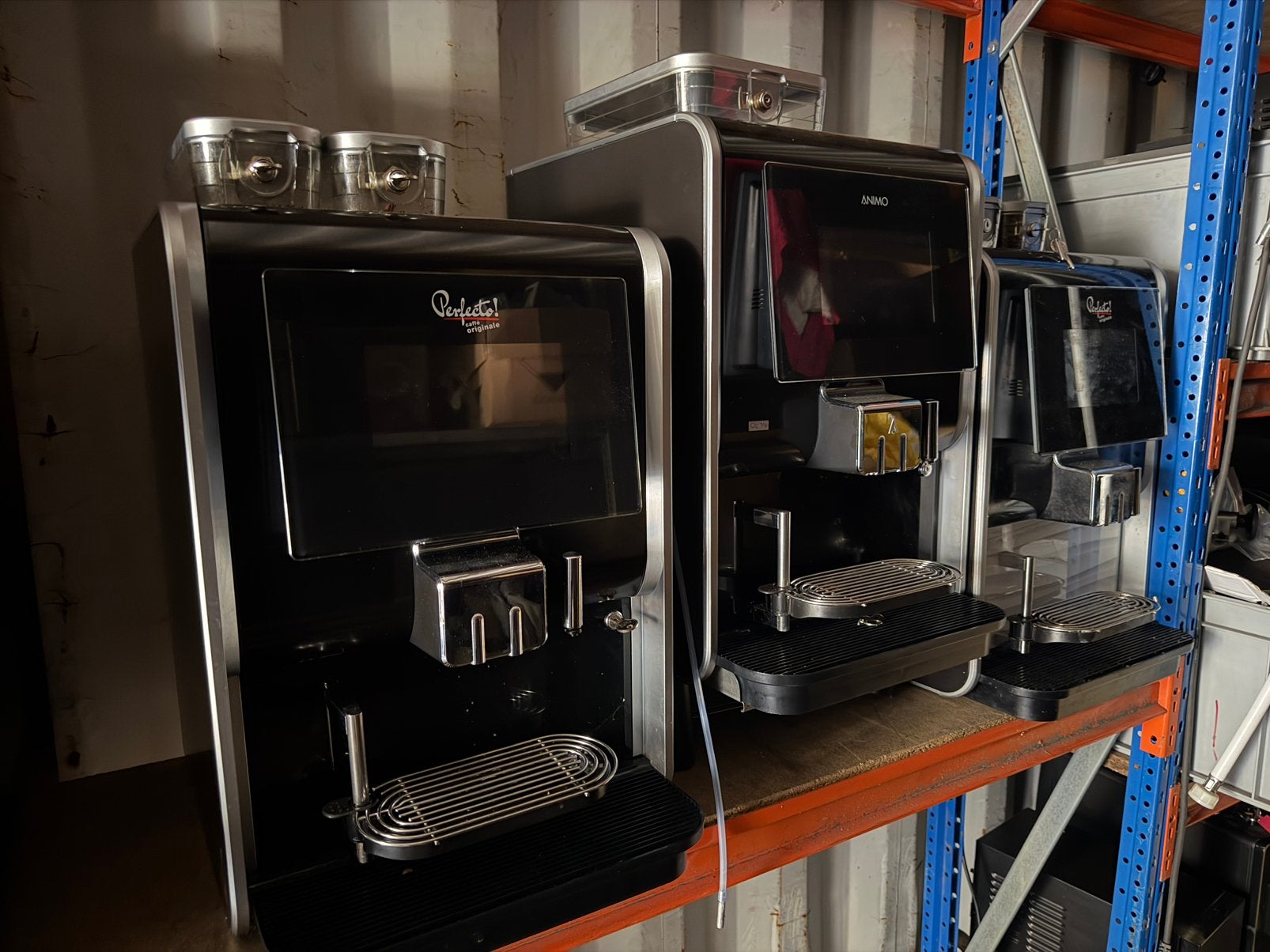 Animo Optime - Gebruikte koffiemachines + Verse melk, Witgoed en Apparatuur, 10 kopjes of meer, Ophalen of Verzenden, Zo goed als nieuw