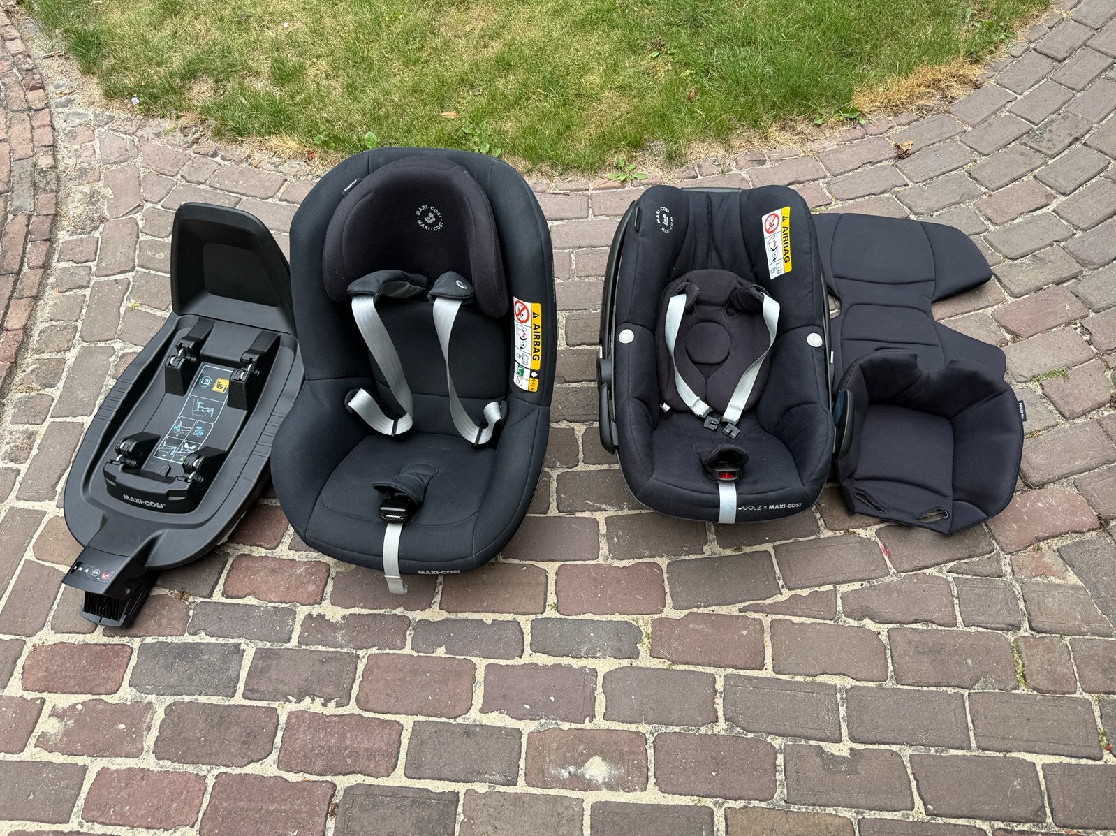 Maxi-Cosi pebble pro, pearl pro 2 en Familyfix 3, Ophalen, Gebruikt, Isofix, 0 t/m 13 kg