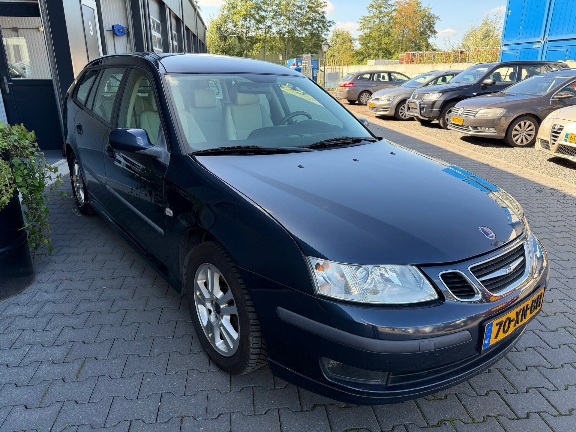 Saab 9-3 Sport Estate 1.8 Linear, Gebruikt, Beige, 4 cilinders, Blauw