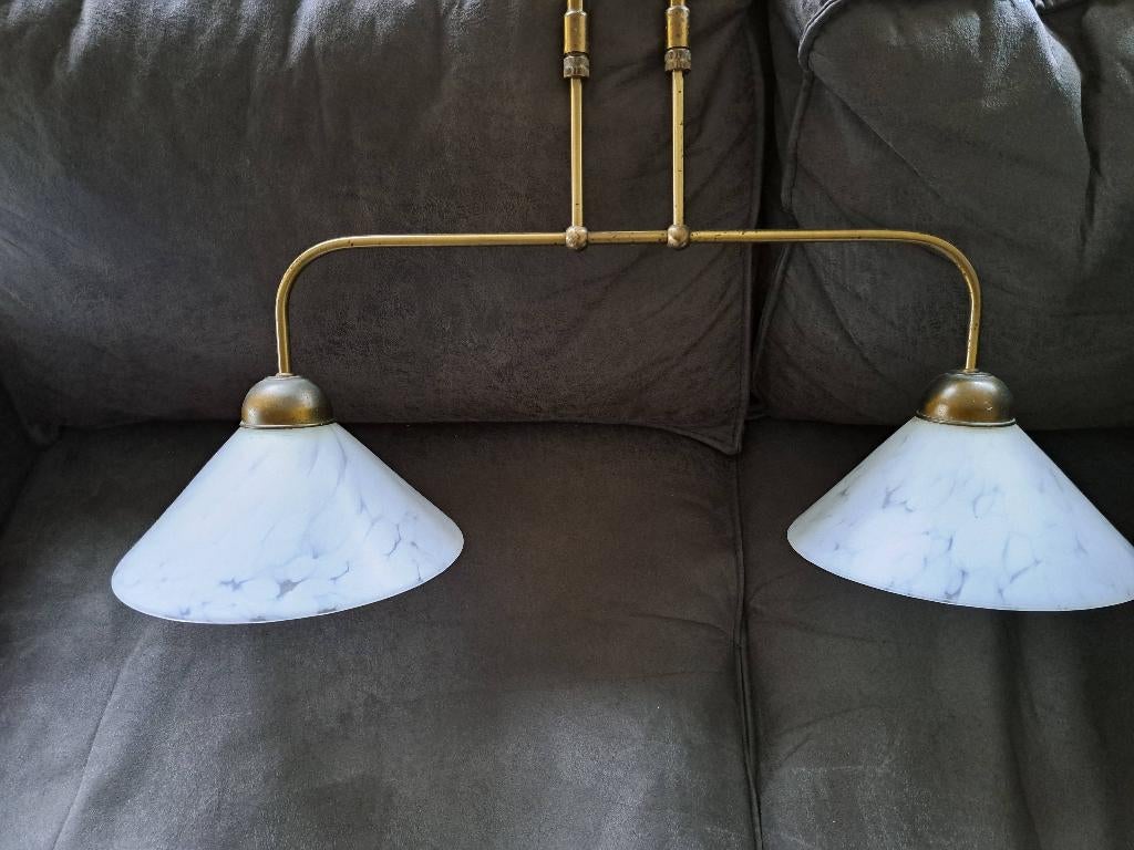 Hanglamp, Ophalen, Gebruikt, Glas, 75 cm of meer