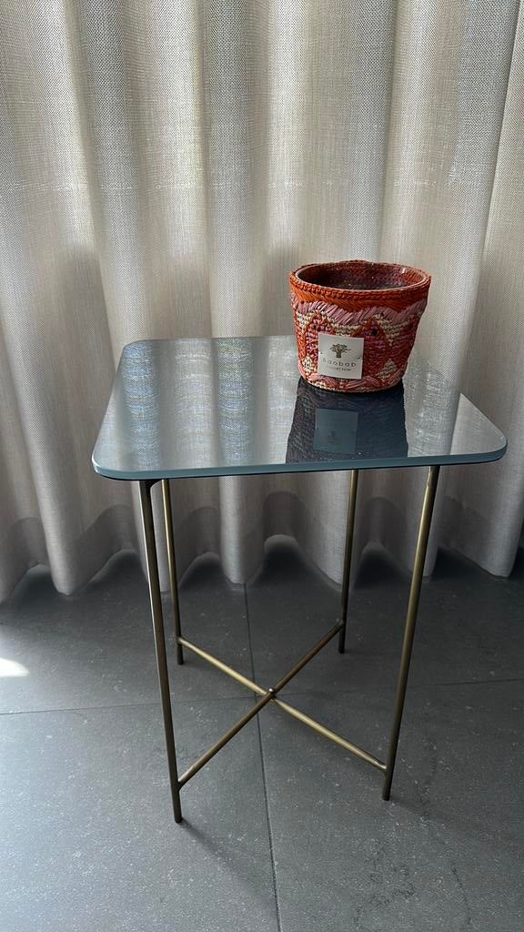 Glazen tafeltje lifestyle, Minder dan 55 cm, Rond, Ophalen, 45 tot 60 cm