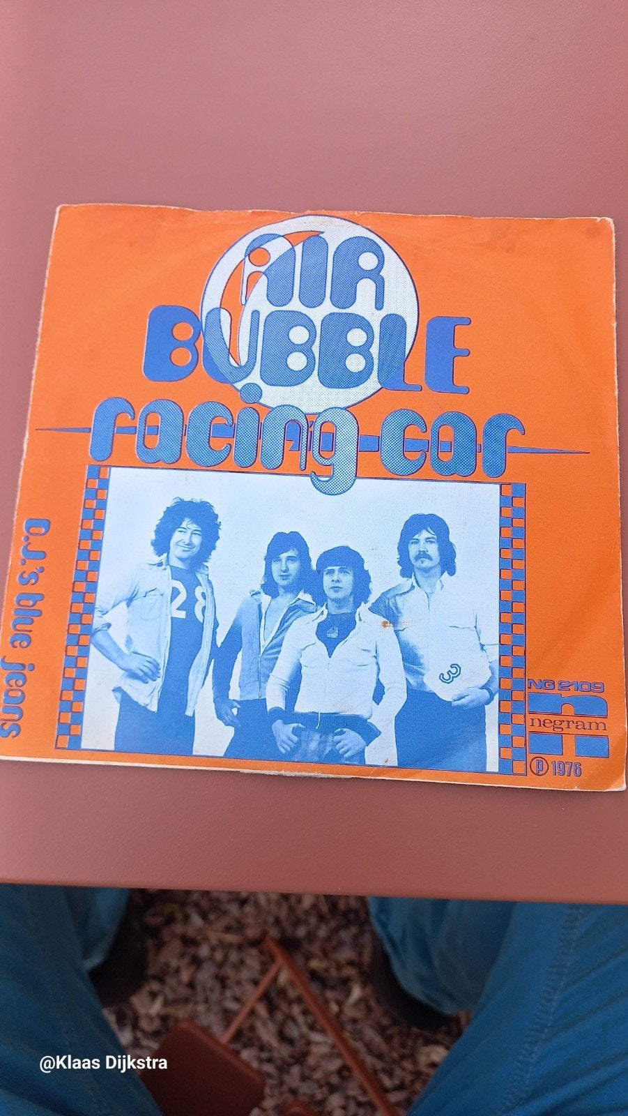 Air Bubble - Racing Car / D.J.'s Blue Jeans, Gebruikt, 7 inch, Ophalen of Verzenden, Pop