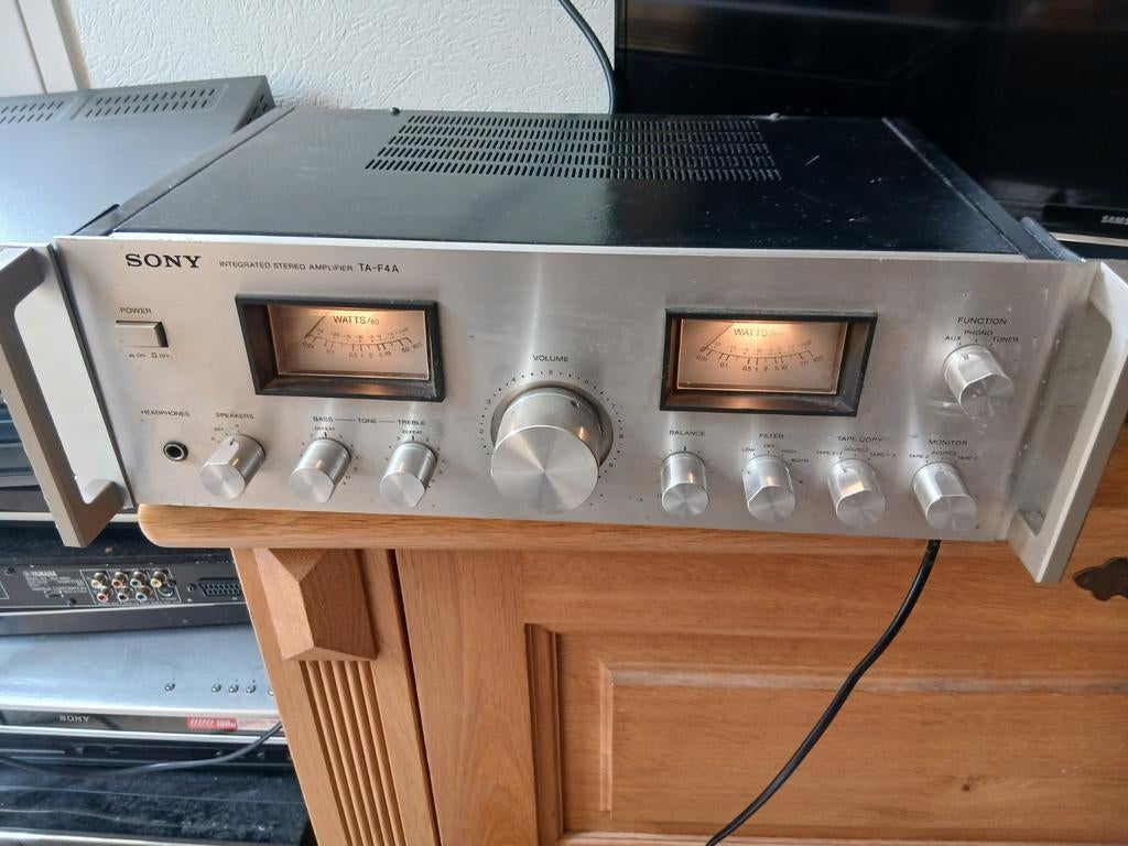Sony TA-F4A Geïntegreerde Stereo Versterker, Audio, Tv en Foto, Versterkers en Receivers, Gebruikt, Ophalen of Verzenden, 60 tot 120 watt