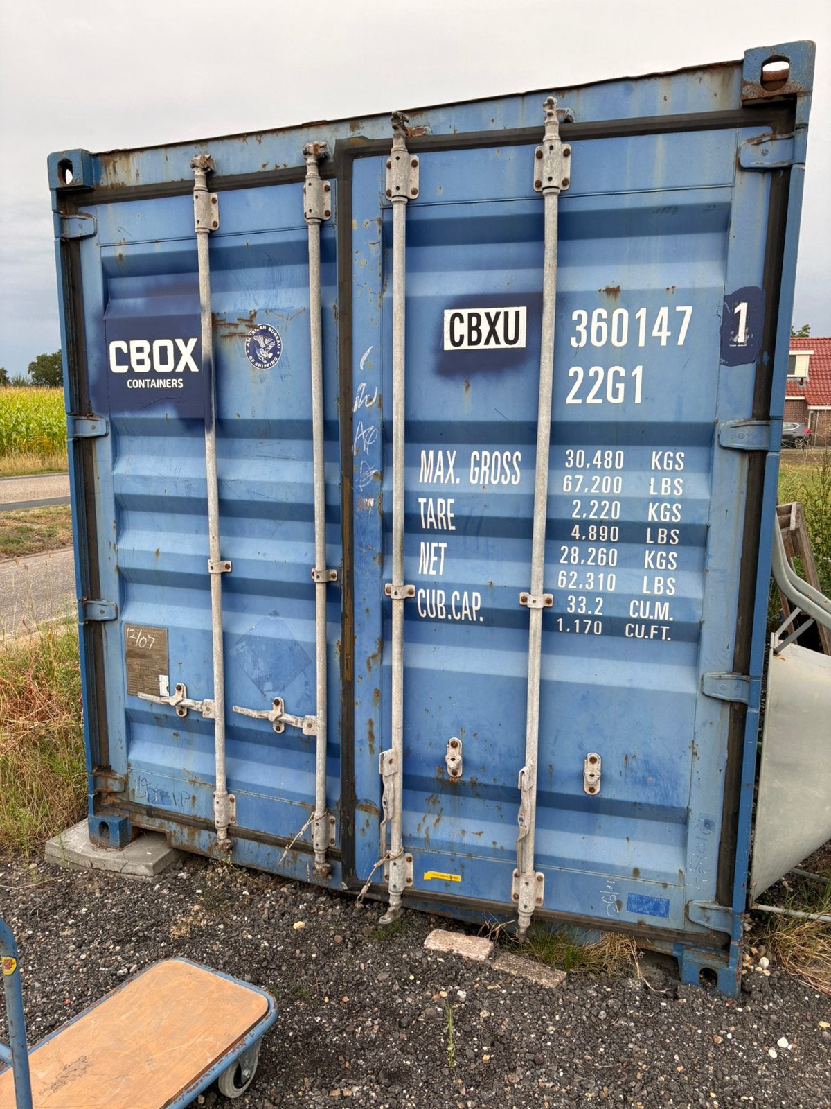 20ft zeecontainer / opslagcontainer 33 m³ – in goede staat, Zakelijke goederen, Machines en Bouw | Keten en Containers, Ophalen