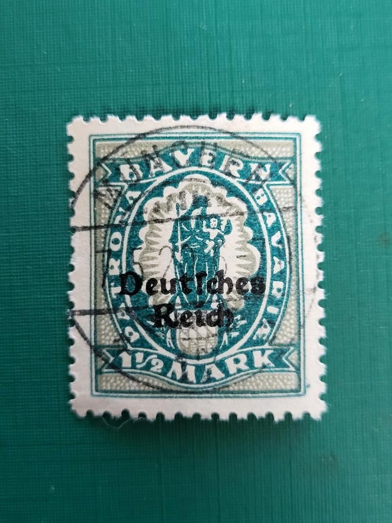 Postzegel Beieren "Abschiedsserie" 1920, Ophalen of Verzenden, Gestempeld