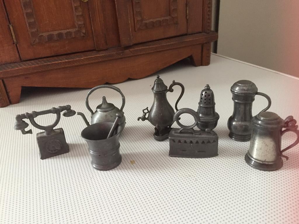 Tin miniatuurtjes, Antiek en Kunst, Ophalen of Verzenden