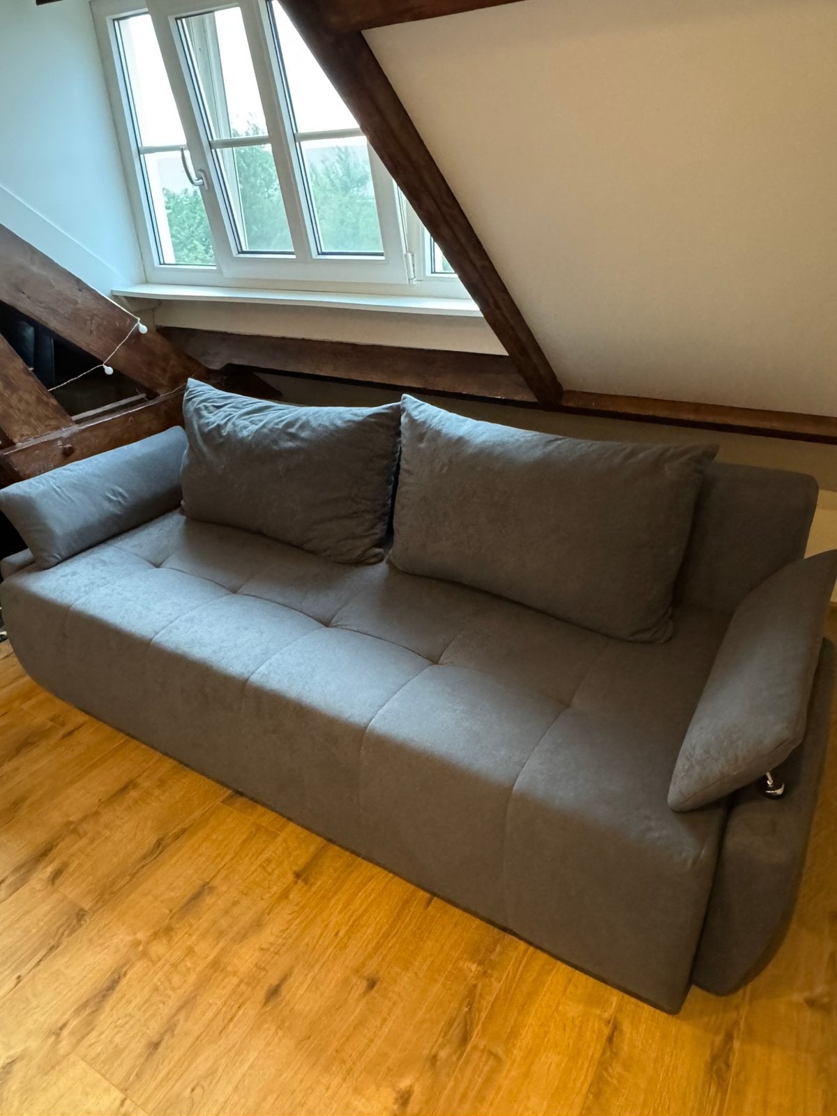 Bank / Slaapbank / Opbergruimte te koop, Huis en Inrichting, Slaapkamer | Slaapbanken, Ophalen, Tweepersoons, 140 cm, Zo goed als nieuw
