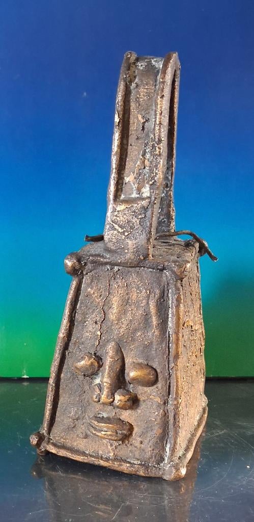BENIN BRONZE BELL. Eeuwenoud. RARE.  * Zie tekst., Ophalen