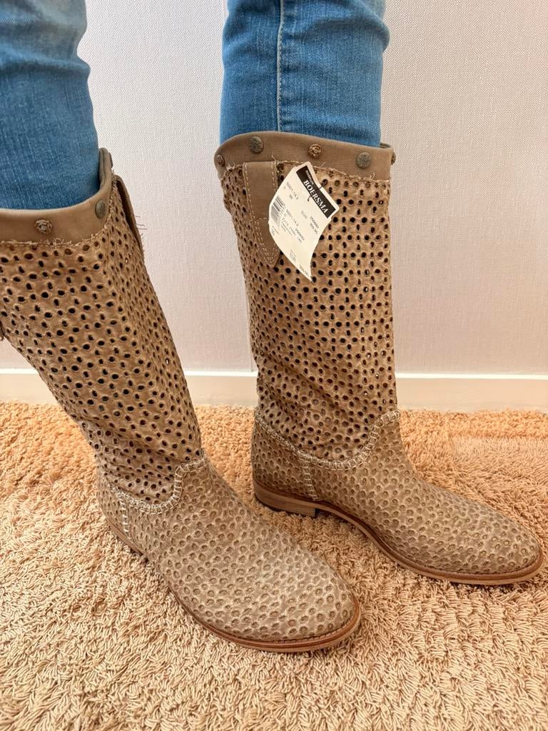 Nauwelijks gedragen Vero Cuoio laarzen maat 39, Kleding | Dames, Schoenen, Hoge laarzen, Bruin, Ophalen of Verzenden, Zo goed als nieuw