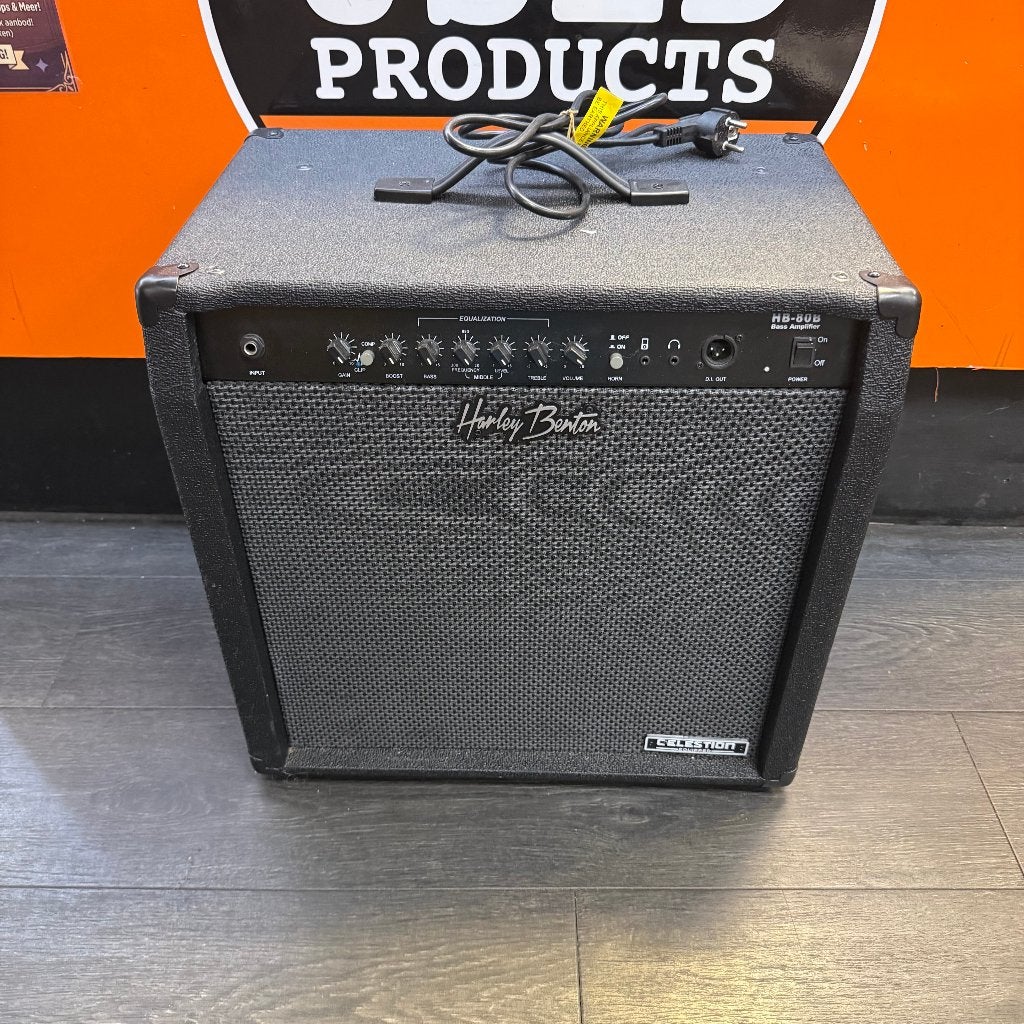 Harley Benton Celestion HB-08B Bass Amplifier | Goede staat, Muziek en Instrumenten, Ophalen of Verzenden, Zo goed als nieuw, Basgitaar