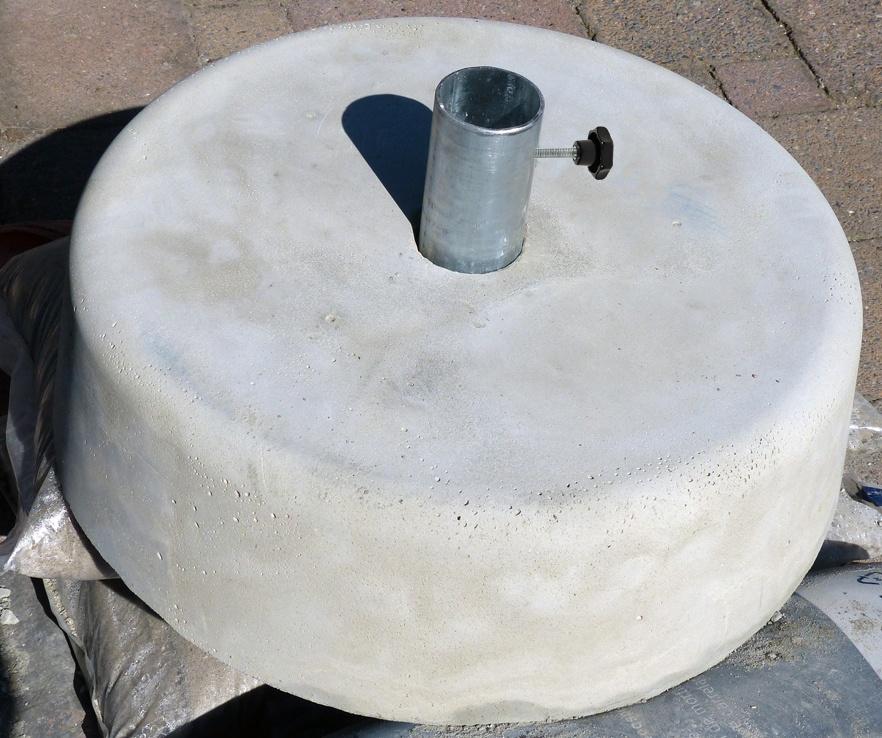 Droogmolen houder cq parasol voet van beton, 35 of 50 kg., Tuin en Terras, Droogmolens en Wasrekken, Ophalen, Nieuw, Droogmolen