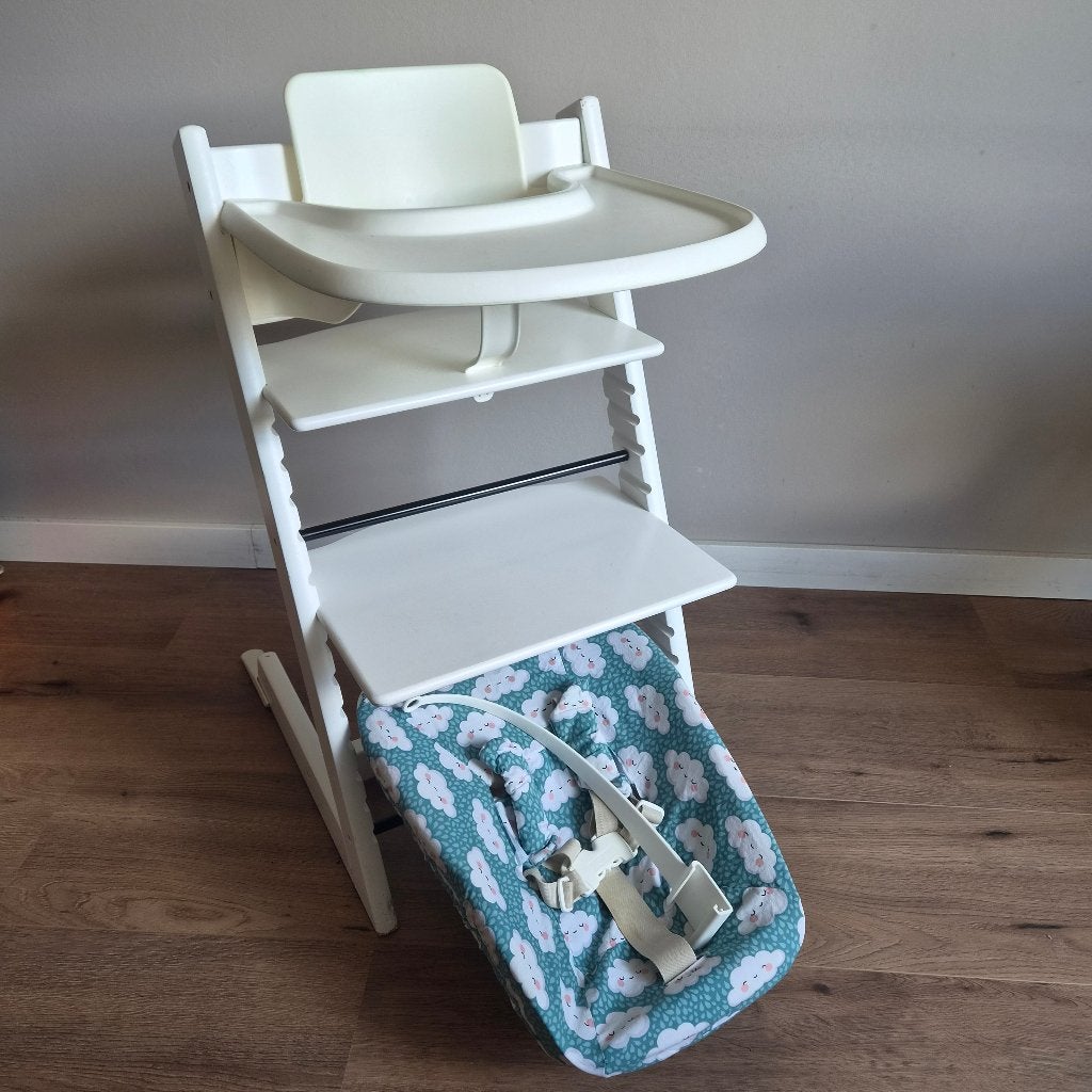 Stokke Tripp Trapp Wit Compleet, Ophalen, Gebruikt, Meegroeistoel, Gordel(s)