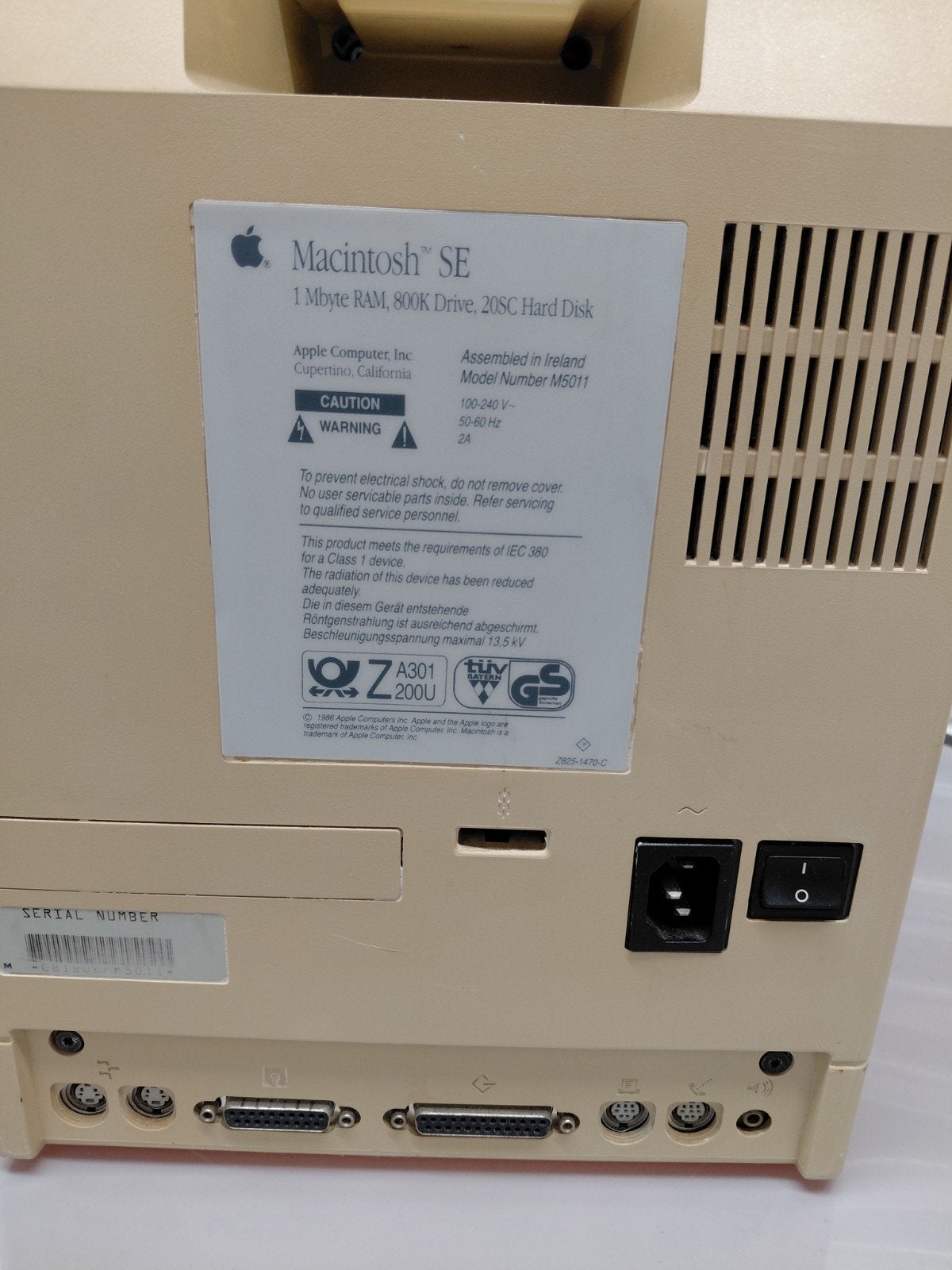 Macintosh  SE, Ophalen