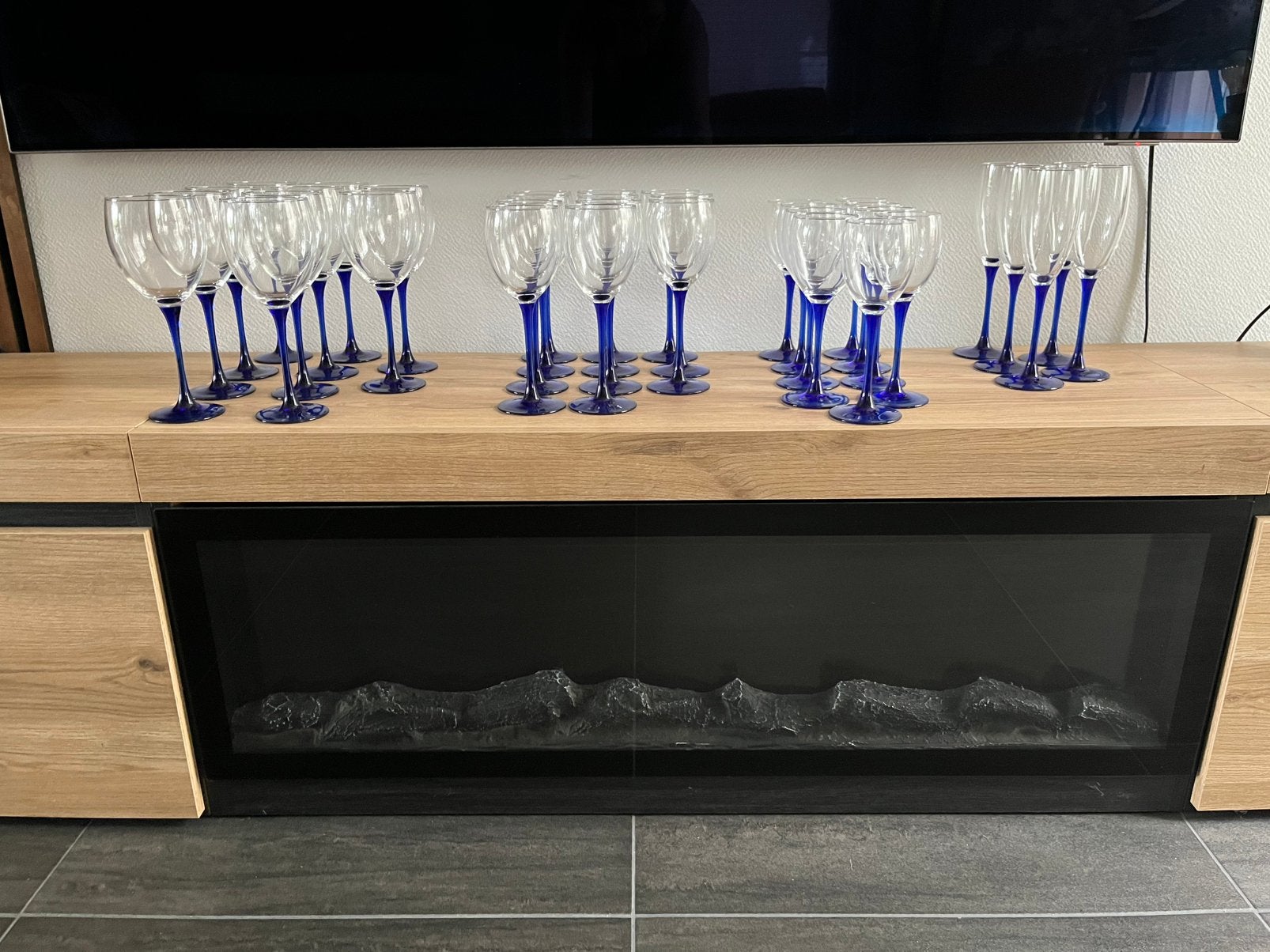 Vintage Luminarc Arc France glazen – 35-delige set, Ophalen, Zo goed als nieuw, Overige typen