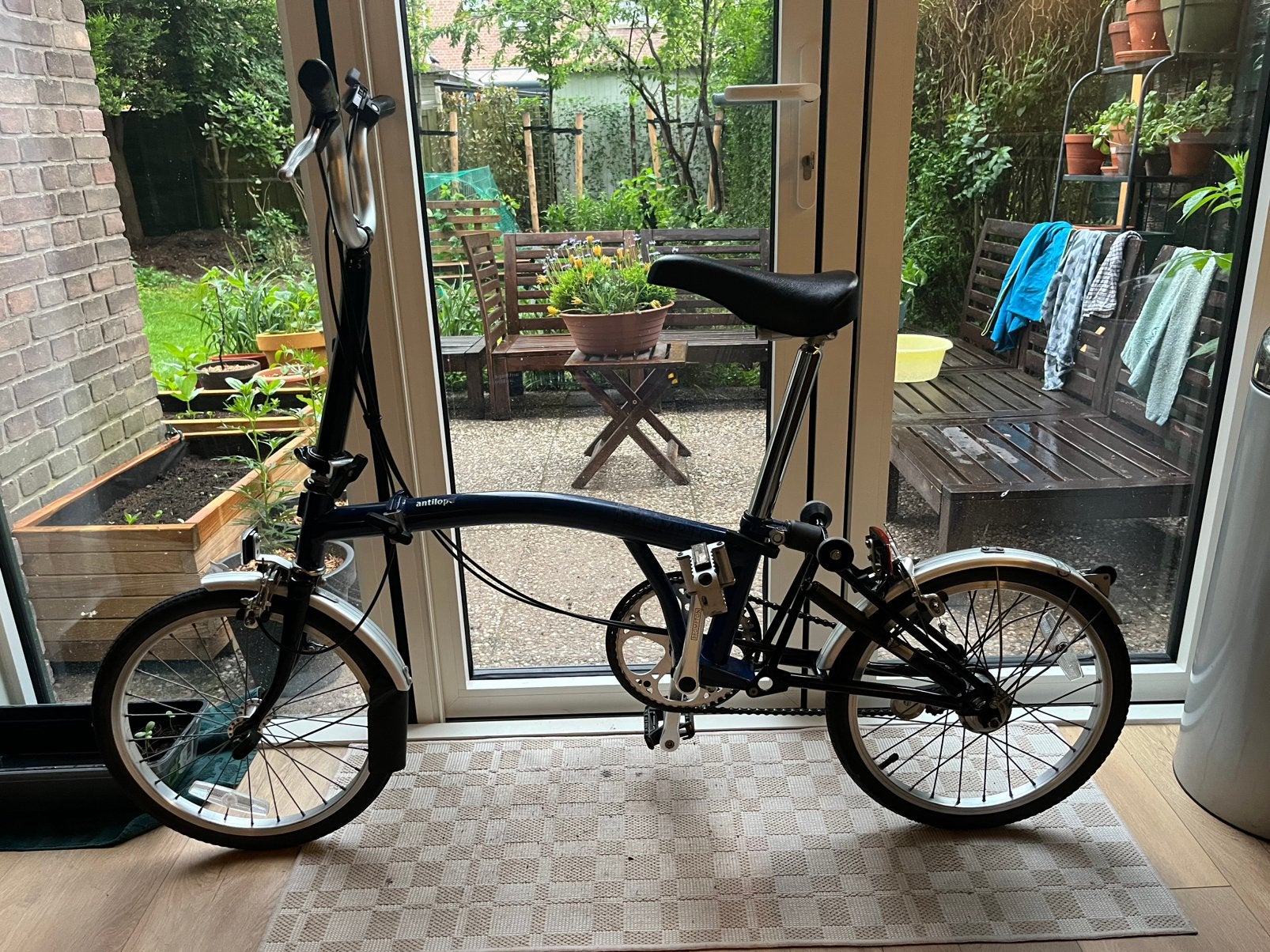 Brompton vouwfiets 5 versnellingen, Ophalen, Brompton, 16 tot 18 inch, Versnellingen