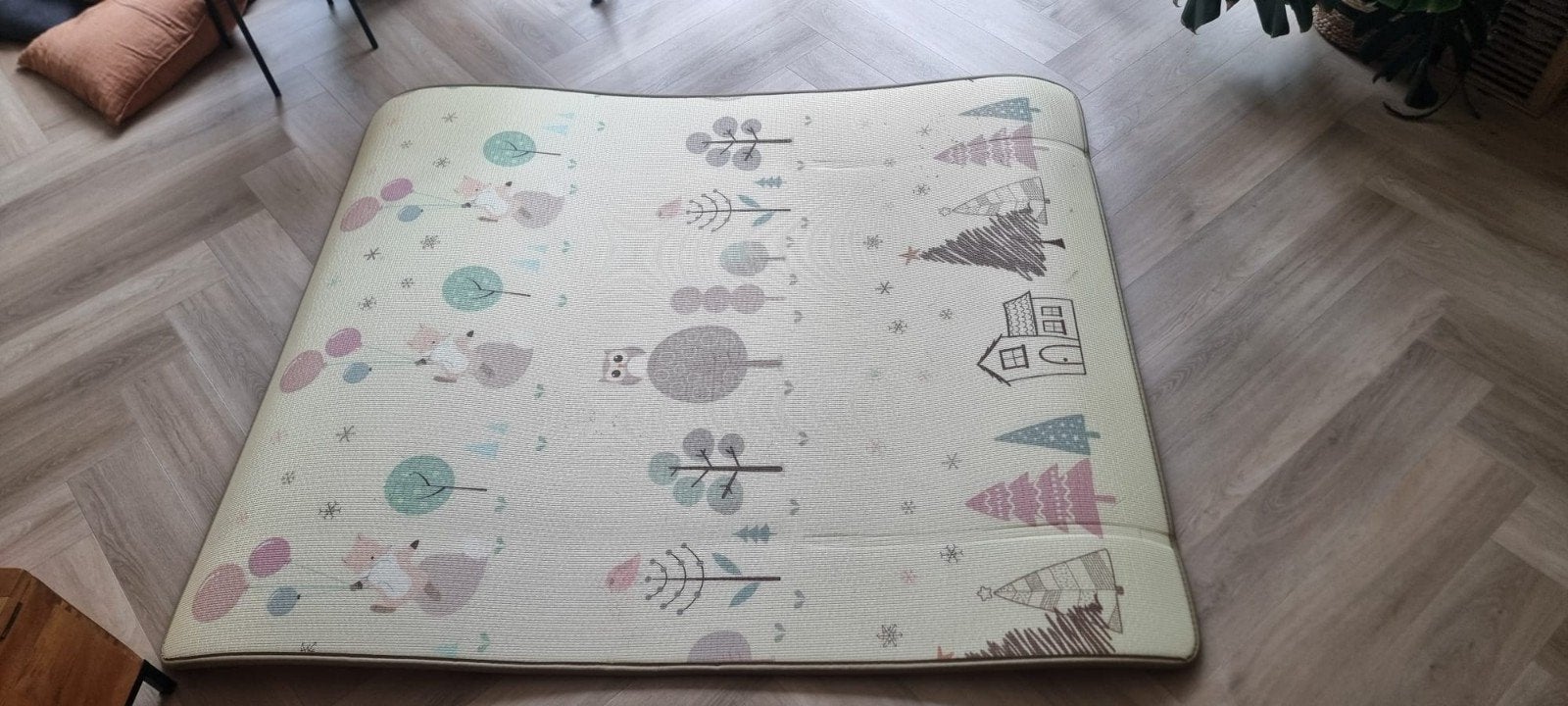 Speelmat groot Mamabrum Panda & Bosdieren, Ophalen, Zo goed als nieuw