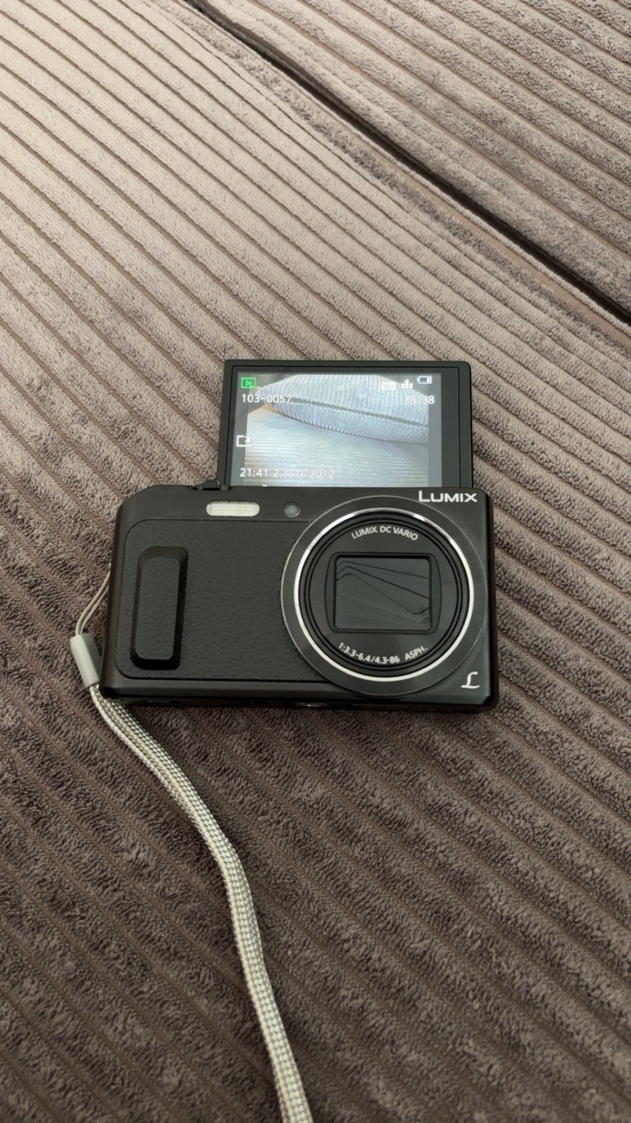 Panasonic Lumix DMC-TZ57 zwart, Ingebouwde flitser, Panasonic, Ophalen of Verzenden, Zo goed als nieuw
