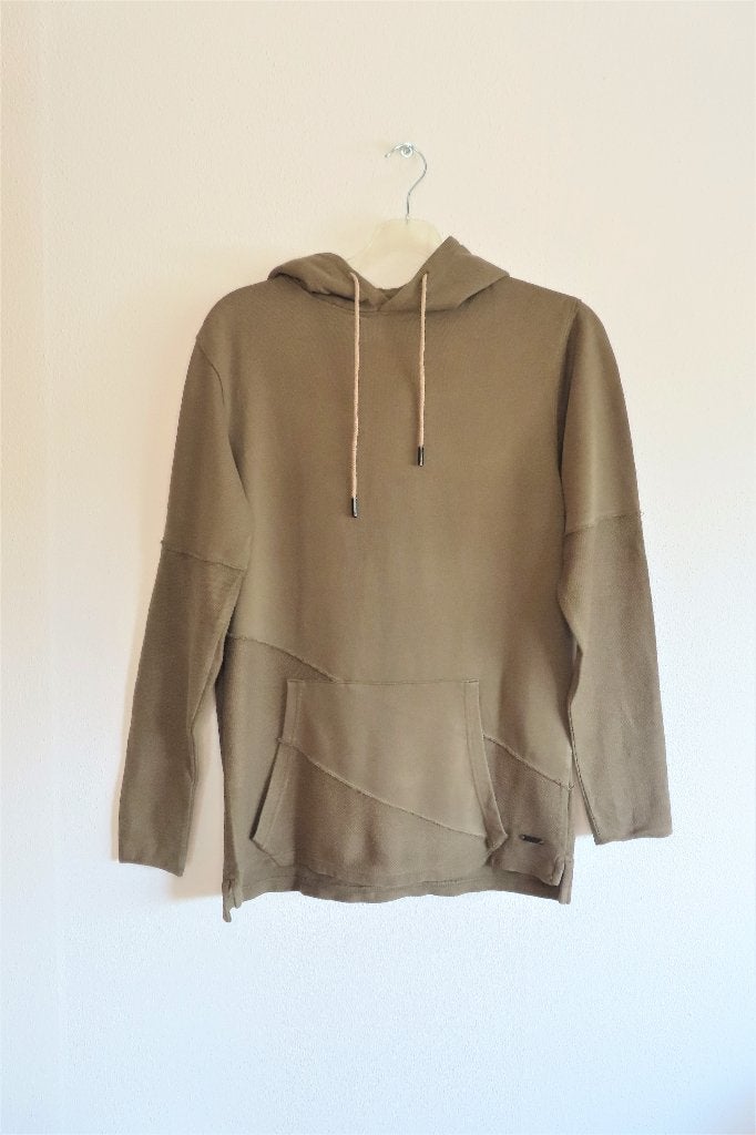 Sweater Hoodie Legergroen Rockerbox mt S (3414), Rockerbox, Ophalen of Verzenden, Zo goed als nieuw, Groen