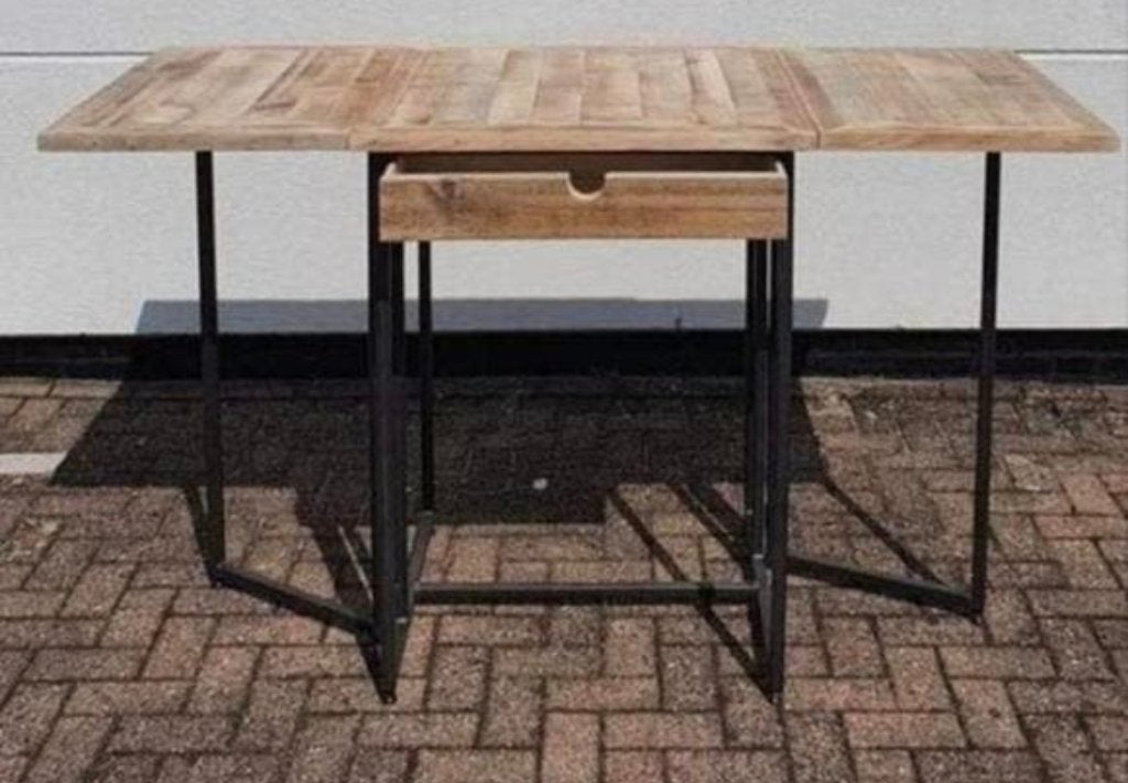 stoere bar tafel met ijzeren onderstel of keuken bar, Huis en Inrichting, Barren, Ophalen, Nieuw